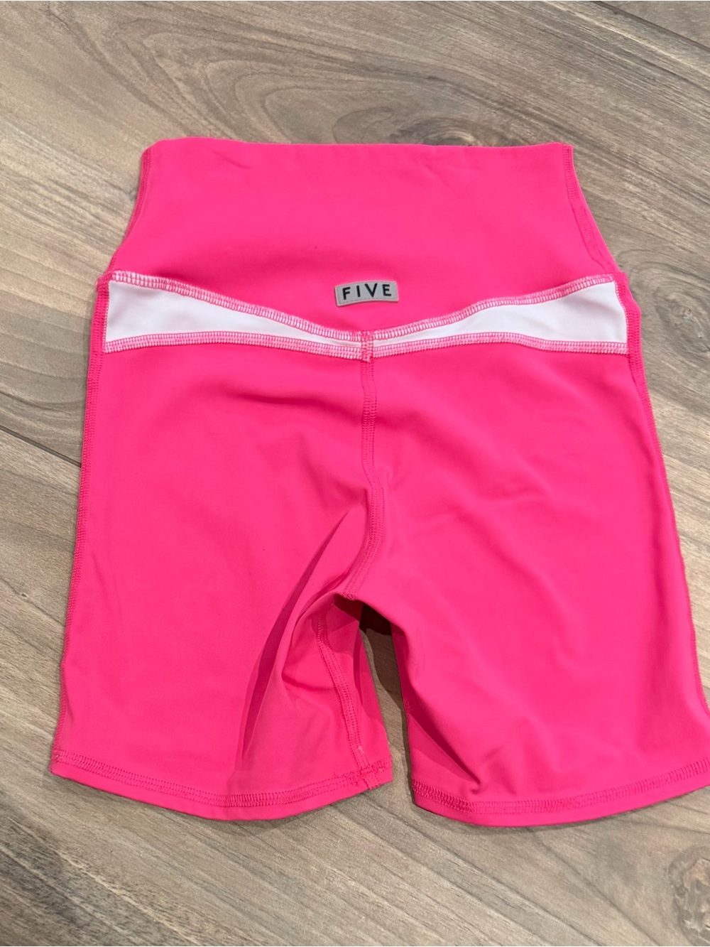 FIVE Women's High-Rise Athletic Bike Shorts in Hot Pink adult S
